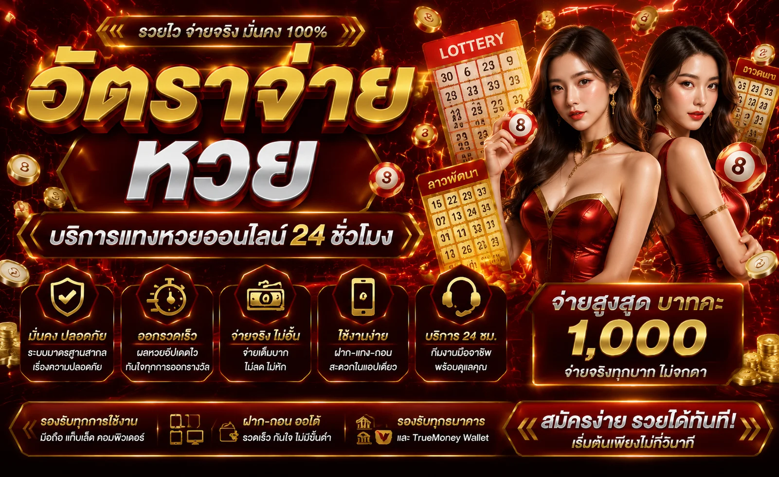 หวยออนไลน์ RAM268 แทงหวยครบทุกตลาดจ่ายเต็ม